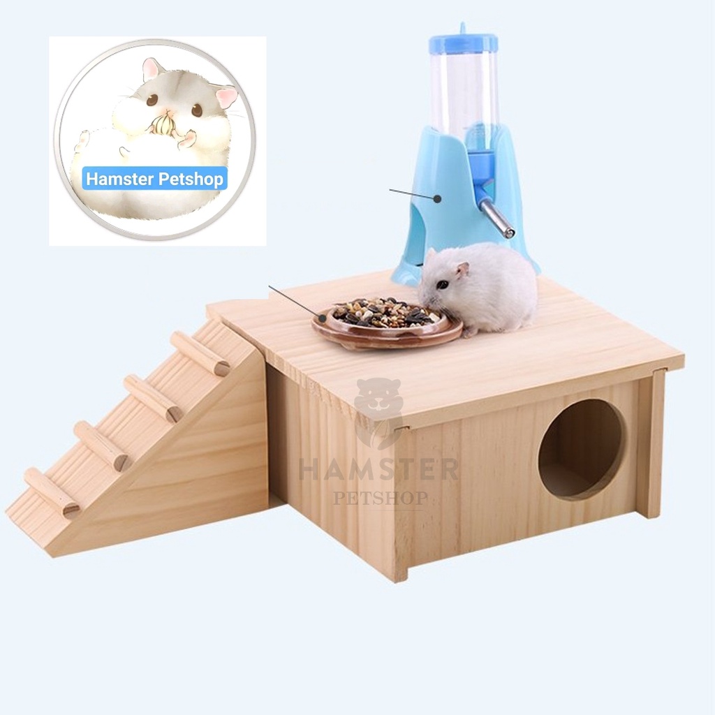 Đế bình nước nhựa Hamster 2in1( chưa kèm bình)