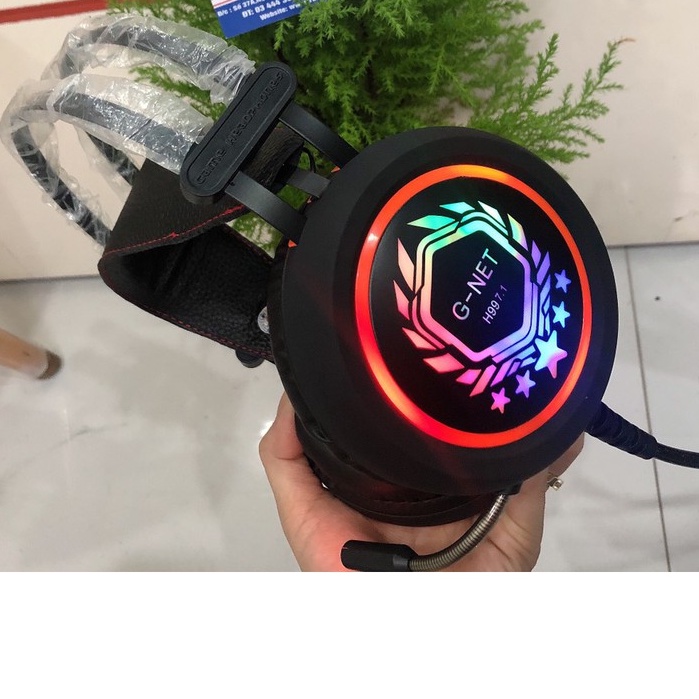 TAI NGHE CHUYÊN GAME LED G-NET H99 CÓ MIC Màu Đen