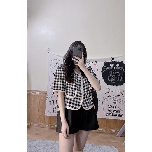 Áo dạ caro hàng qc l1