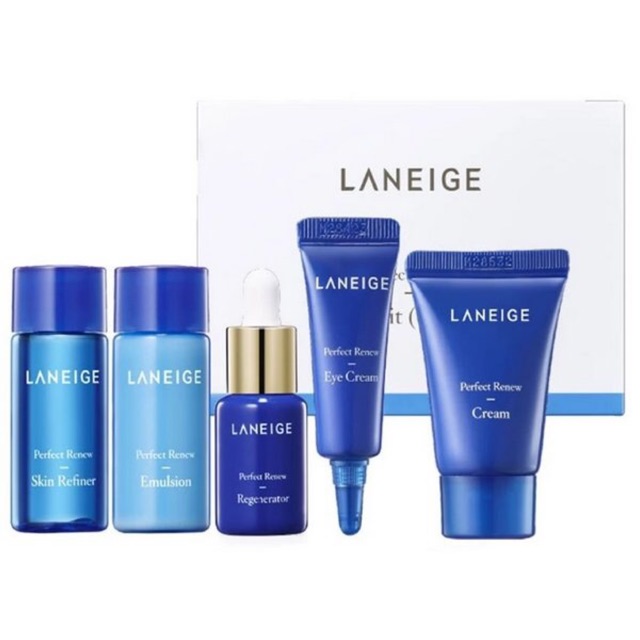 Bộ 5 sản phẩm Dưỡng Mini Tái Tạo, Chống Lão Hóa Laneige Perfect Renew