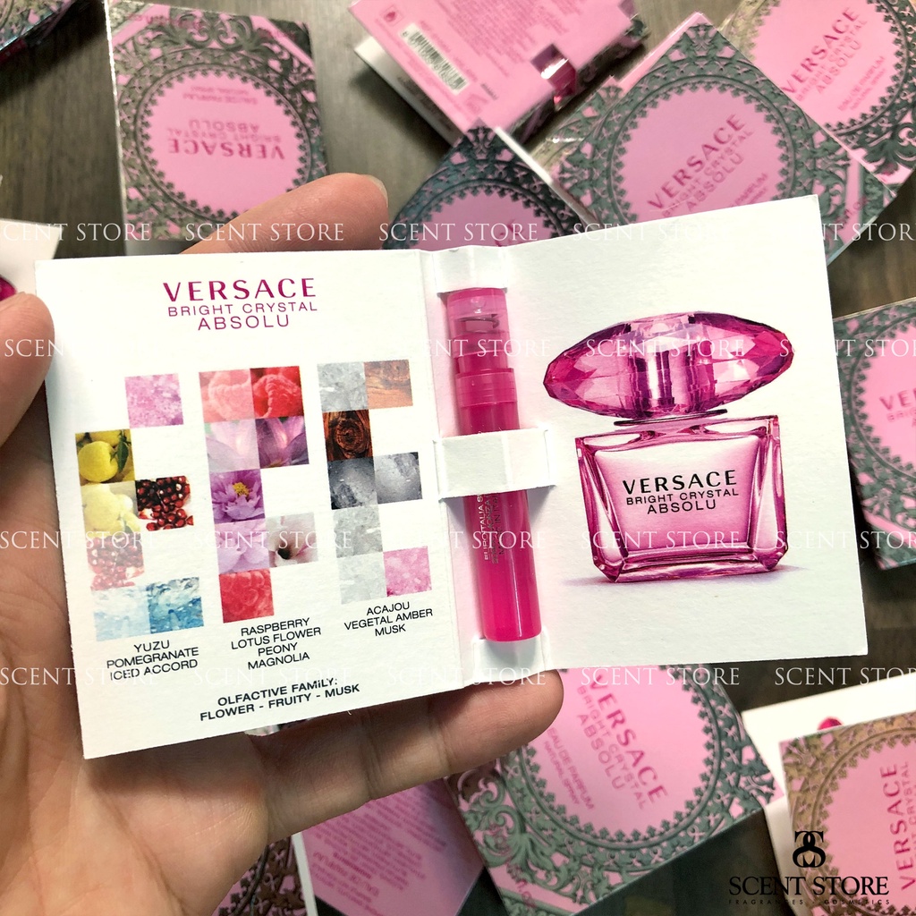Scentstorevn - Vial chính hãng nước hoa Versace Bright Crystal, Bright Crystal Absolu [1ml]