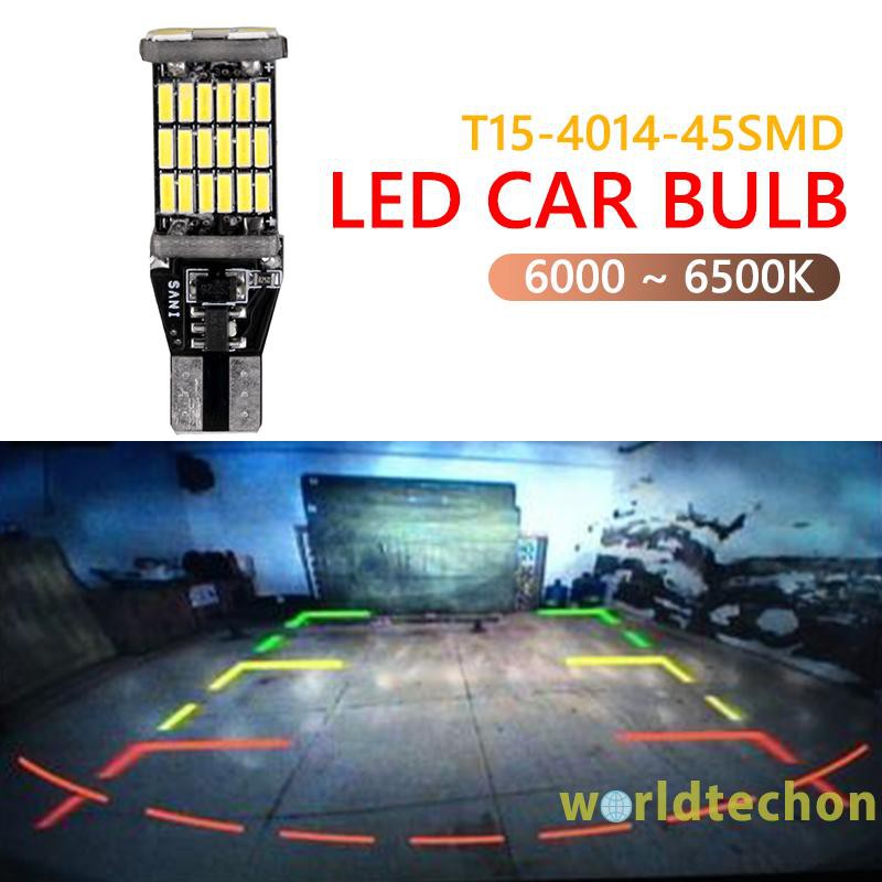 Bóng Đèn Led T15 W16W 4014 45 Smd 12v Chuyên Dụng Dành Cho Xe Hơi