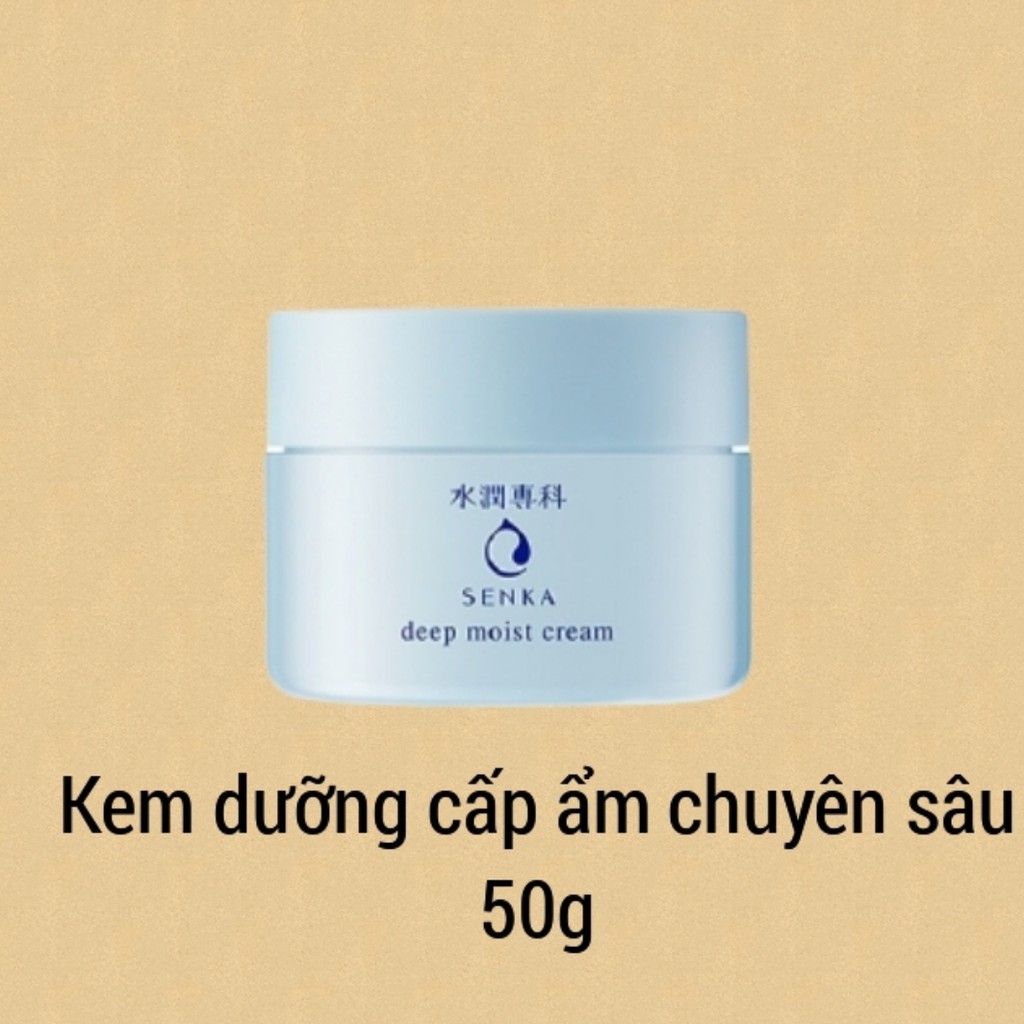 Combo Senka Ngăn Ngừa Lão Hóa (Kem Dưỡng Cấp Ẩm Chuyên Sâu 50g + SRM Senka Perfect Collagen 120g)