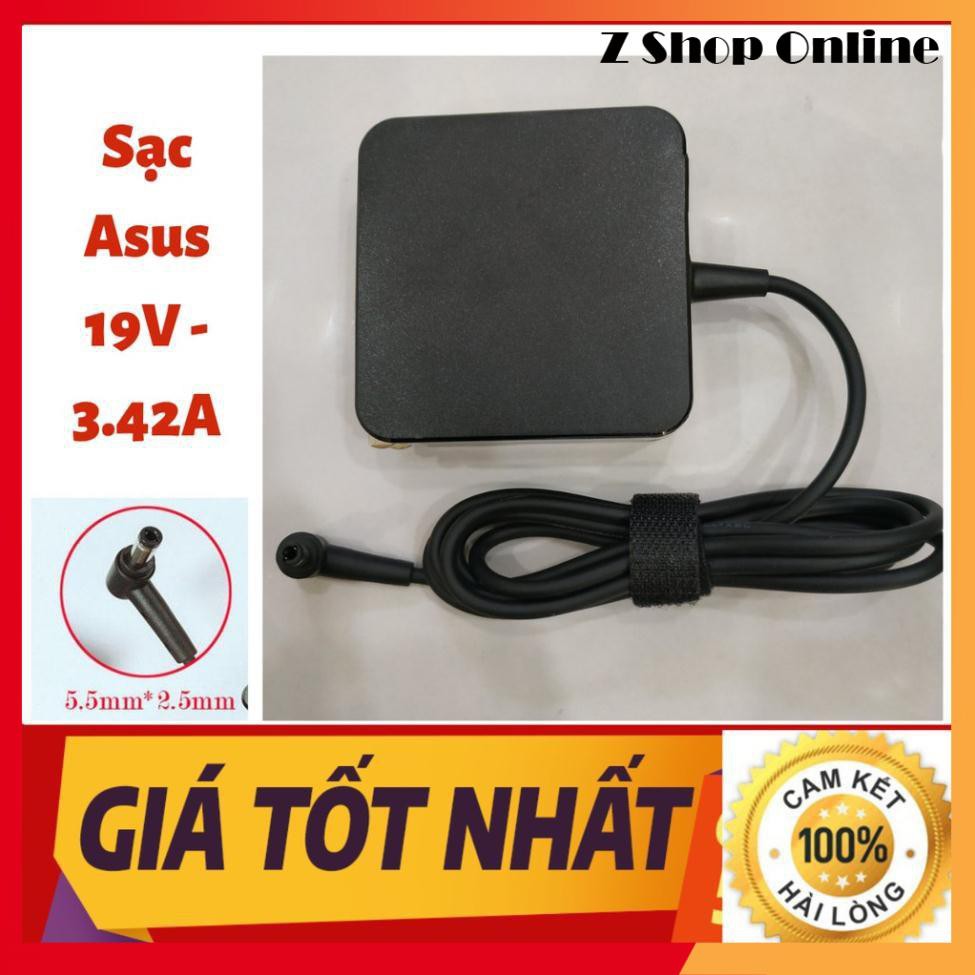 🎁 Sạc Laptop Asus Vuông 19V - 3,42A Chính Hãng Chân Cắm 5.5*2.5mm