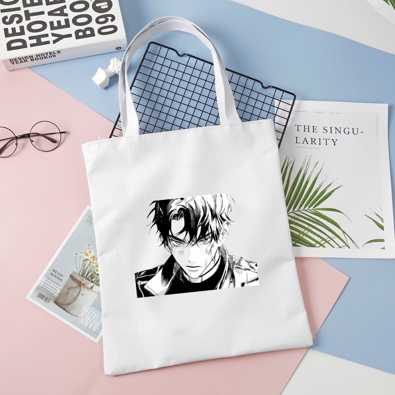 Túi tote vải trắng đeo vai in hình Omniscient Reader TOÀN TRÍ ĐỘC GIẢ tiện lợi thời trang anime chibi