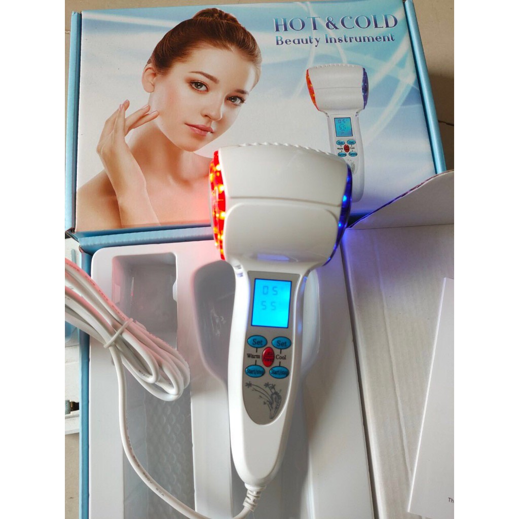 Búa Điện Di Nóng Lạnh Kết Hợp Ánh Sáng Sinh Học Dùng Trong Spa Giúp Trẻ Hóa Làn Da