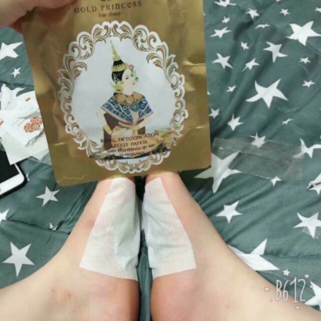 Miếng dán thải độc bàn chân Gold Princess Thái Lan