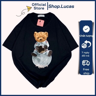 Áo Thun Nam Nữ Unisex Áo Phông cổ tròn vải cotton bigsize XXL 2XL in hình Gấu teddy I need my space - shop.lucas