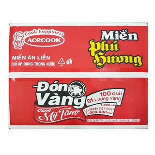 Thùng miến Lẩu Thái tôm ăn liền Phú Hương 24 gói(63gr*24)