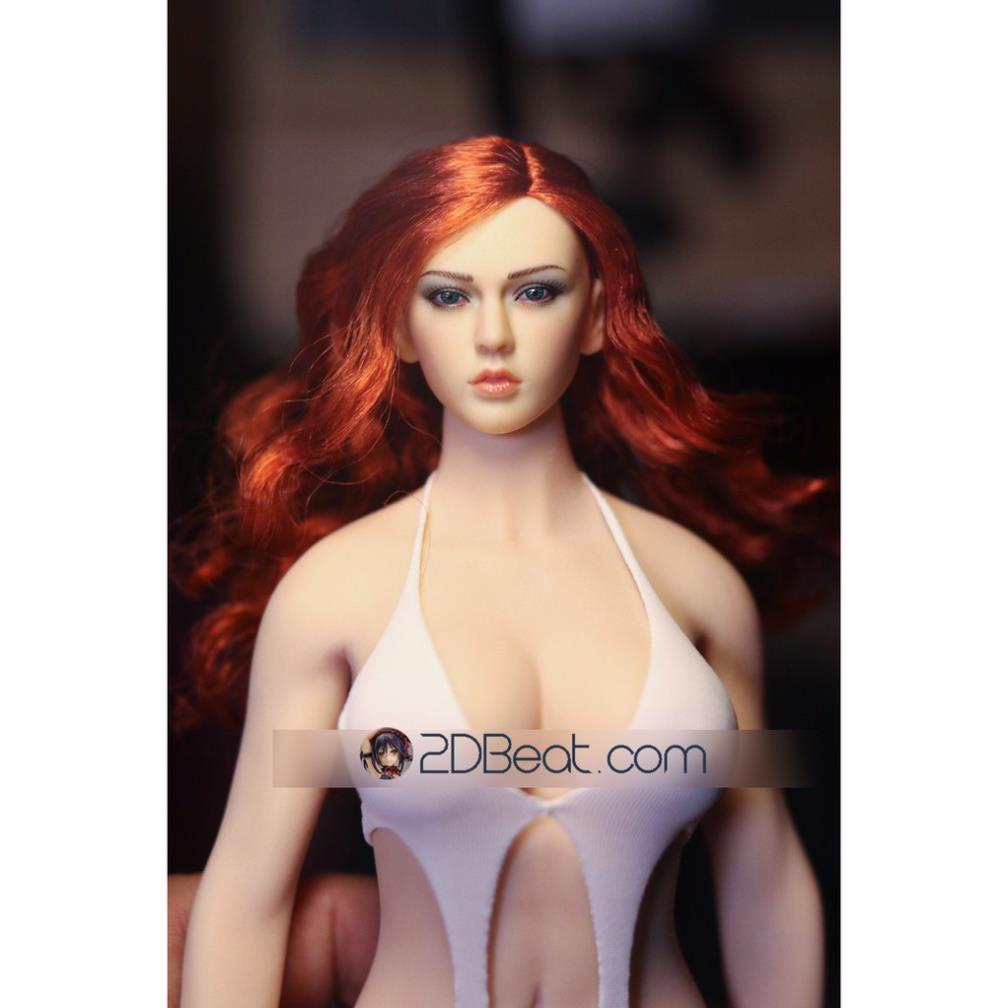 Mô hình 1/6 Búp bê Silicone fullset Body + Head tóc đỏ + Bikini + Base chính hãng9