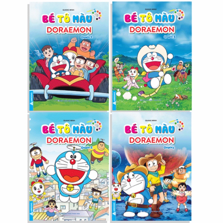 Sách - Combo Bé Tô Màu - Doraemon (Bộ 4 Cuốn)