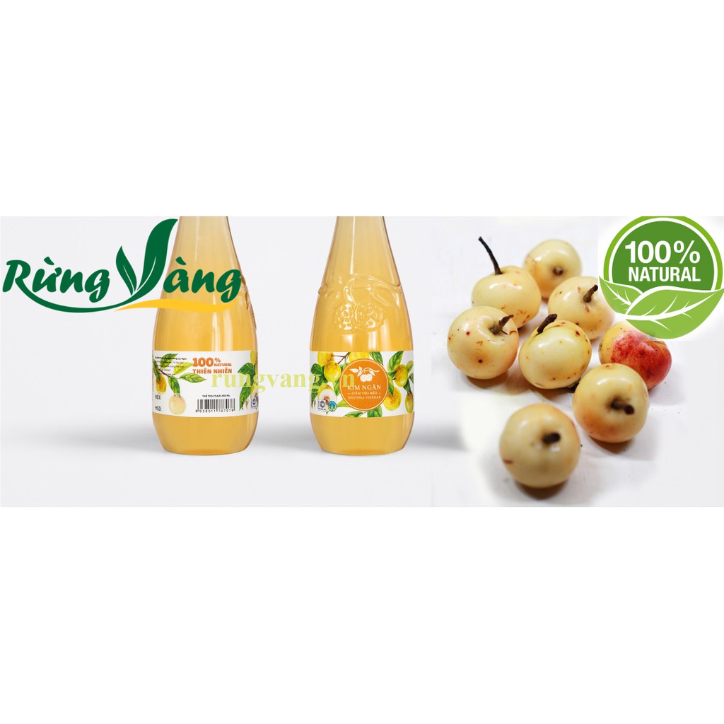 Dấm Táo Mèo - Giấm Táo Mèo Kim Ngân Chai 450 ml