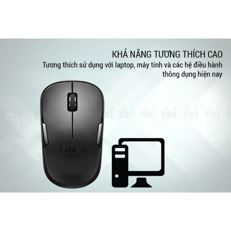 Chuột Không Dây Fuhlen M65 - Hàng Chính Hãng BH 2 Năm