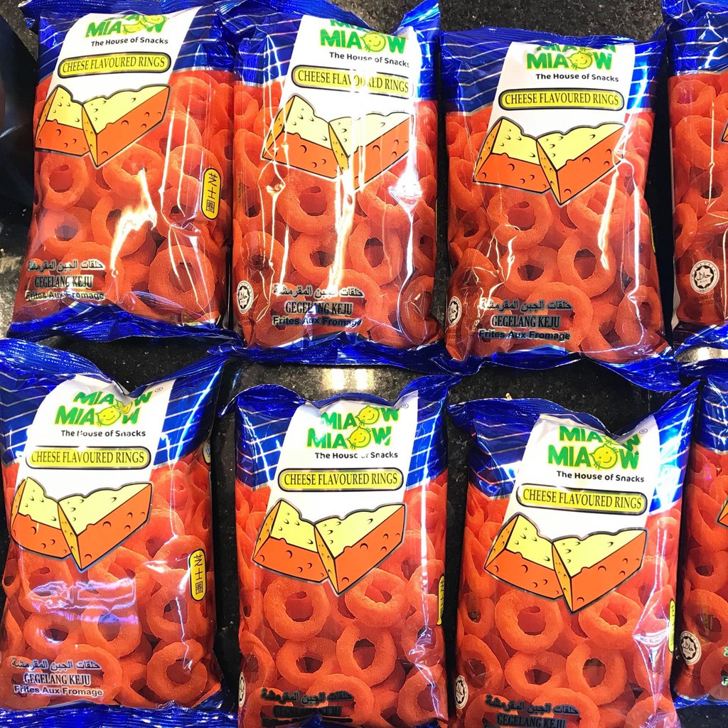 Snack Phô Mai vòng mực Miaow Miaow Bim Bim giòn