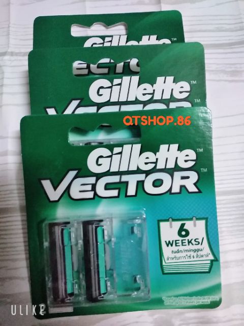 [Xả kho nghỉ bán] 1 vỉ lưỡi dao cạo Gillette (2 lưỡi) Loại I