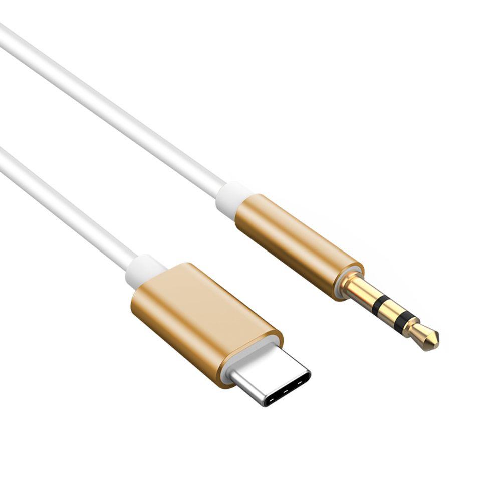 Cáp Chuyển Đổi Âm Thanh Type C Sang 3.5mm Aux Chuyên Dụng Cho Điện Thoại Di Động / Loa Xe Hơi
