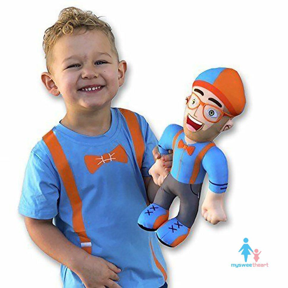 Mũ Nhồi Bông Hình Blippi Dễ Thương Làm Quà Tặng Sinh Nhật Cho Bé