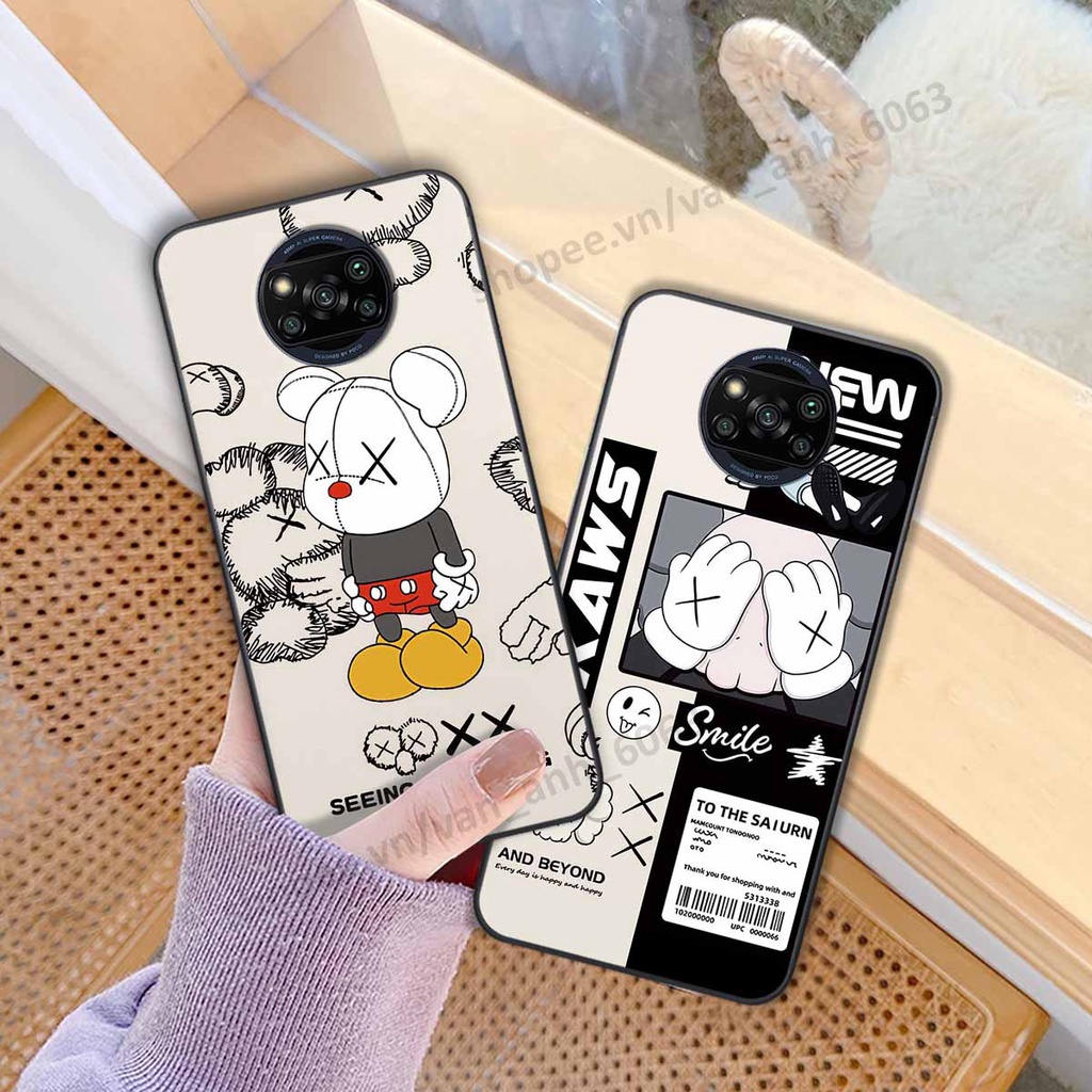 Ốp Xiaomi Poco X3 / Poco X3 Pro be@r brick mars thời trang, ốp lưng điện thoại viền dẻo siêu chất