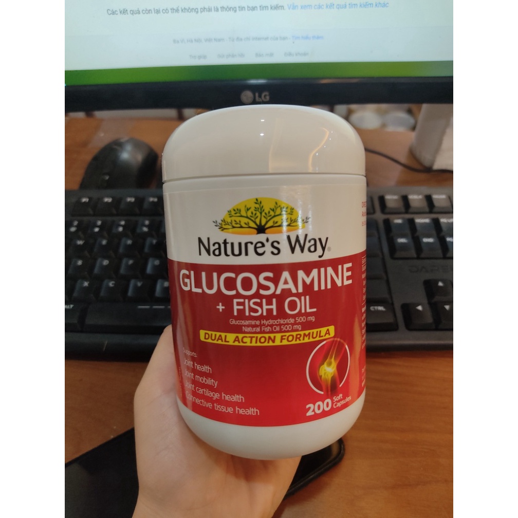 HÀNG HOT Viên Nature’s Way Glucosamine +Fish Oil 200v HÀNG CHÍNH HÃNG