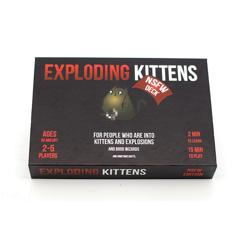 Combo Exploding Kitten - 02 Bộ Mèo Nổ Màu Đỏ Và Đen cơ bản loại đẹp Giá thấp