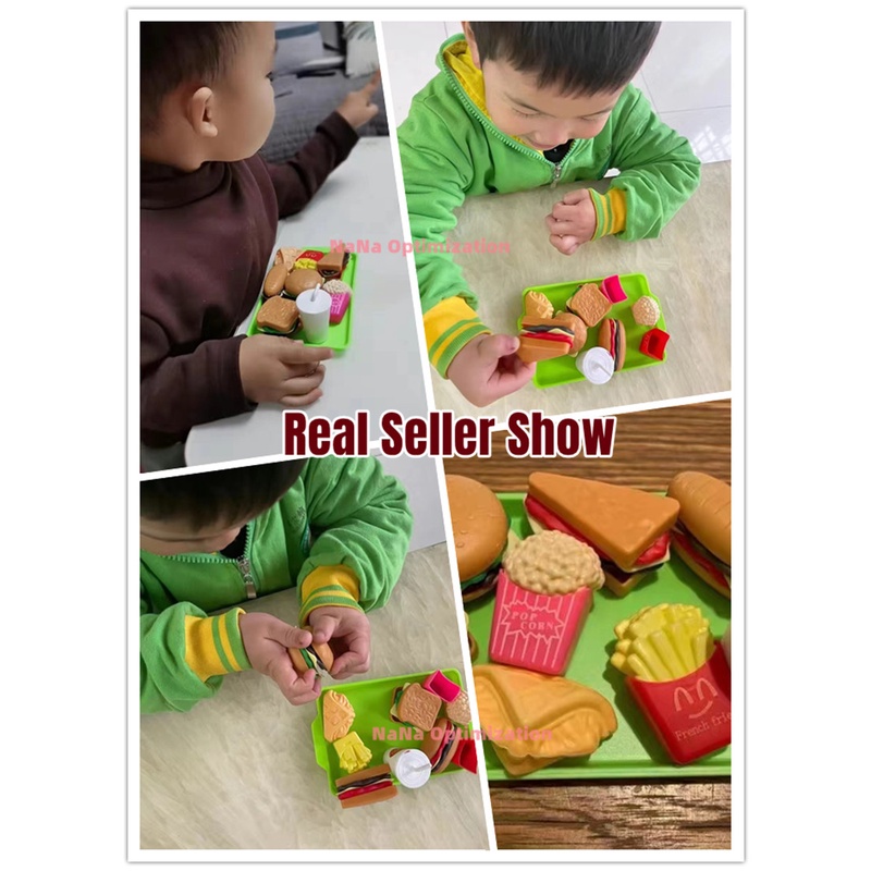Mô Hình Đồ Chơi Hình Bánh Mì Hamburger Độc Đáo Cho Bé
