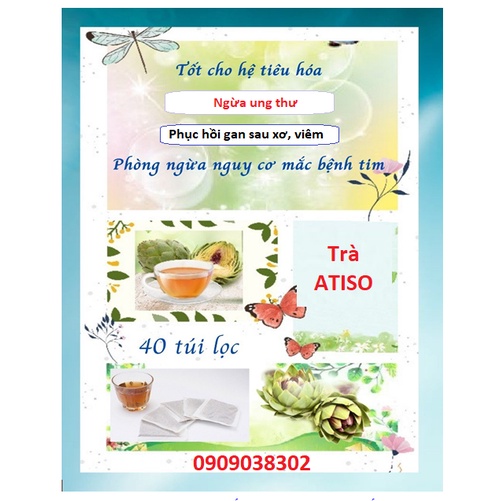 Trà Atiso ( atiso búp xanh ), trà túi lọc, hàng loại 1
