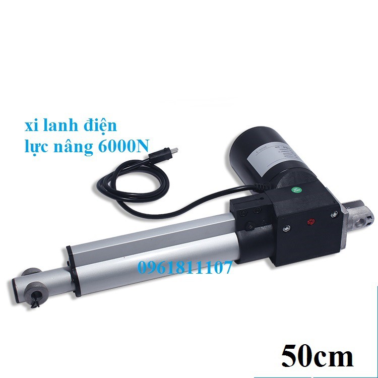 Xy lanh điện 24V 12V LX600 tải 600KG 6000N, xi lanh điện 12V, xy lanh điện 12v, xi lanh điện 24v , ty điện, piitong điện