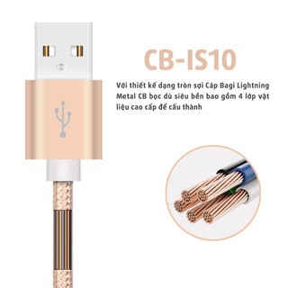 |P&D SALE| CÁP DÙ BAGI SẠC NHANH MICRO USB SIÊU BỀN (MÀU HỒNG)