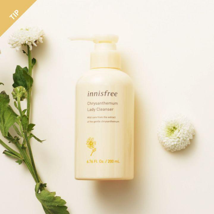 Dung dịch vệ sinh phụ nữ Innisfree Chrysanthemum Lady Cleanser 200ml (Mẫu mới 2019)