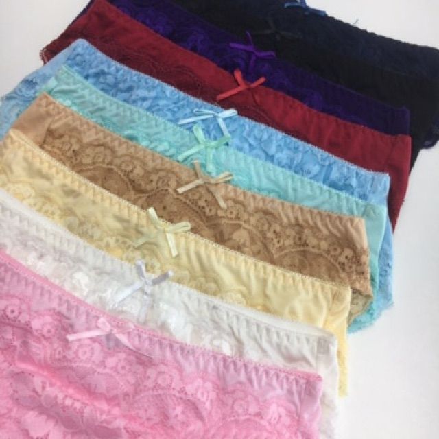 Combo 10 quần lót Cotton phối ren