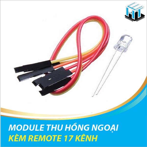 Module thu hồng ngoại kèm remote 17 kênh