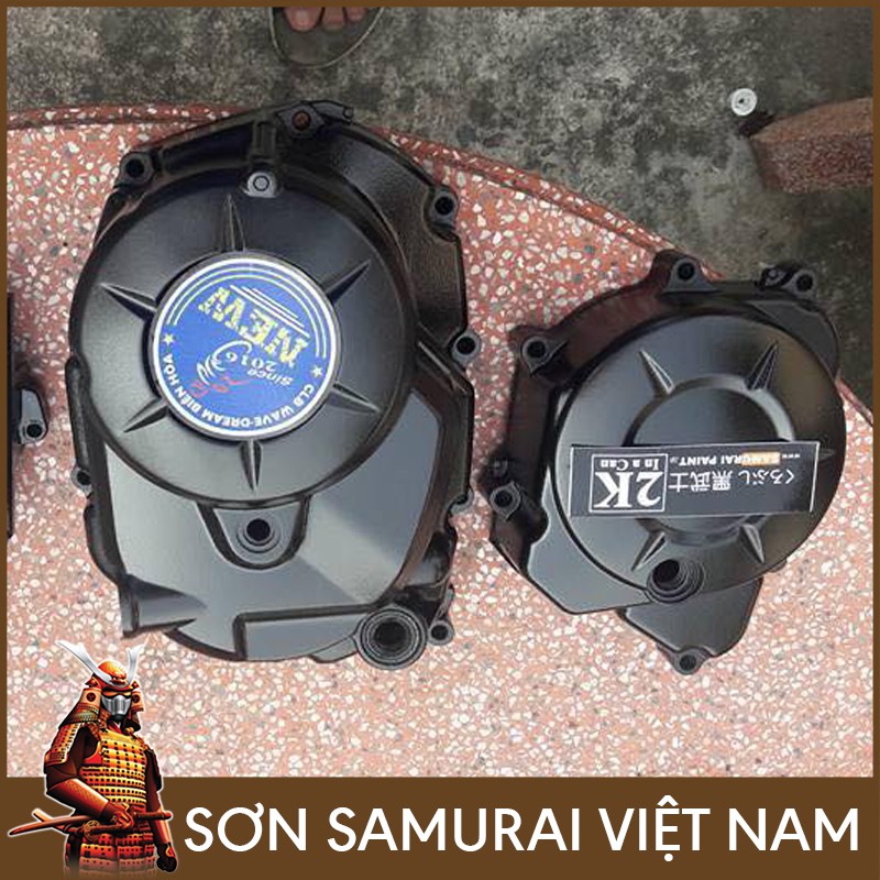 Combo sơn màu đen mờ 109A Samurai