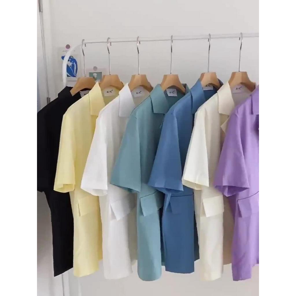 Áo Blazer ngắn tay thời trang Hàn Quốc dễ phối đồ | BigBuy360 - bigbuy360.vn