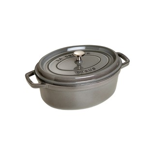 Nồi gang oval Staub Đen 27cm