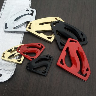 Miếng dán trang trí xe hơi hình superman 3D bằng kim loại