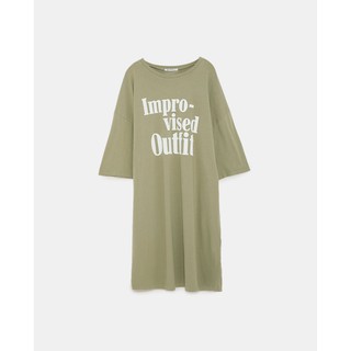 Váy thun slogan Zara