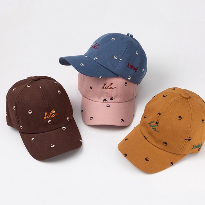 Mũ Lưỡi Trai Cotton Phong Cách Hip Hop Thời Trang Xuân Hè Có Thể Điều Chỉnh Cho Bé