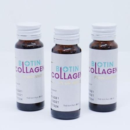 Biotin Collagen 30 plus white- Hỗ trợ đẹp da, dày tóc, ngăn ngừa lão hóa, cân bằng nội tiết tố (6 chai 30ml)