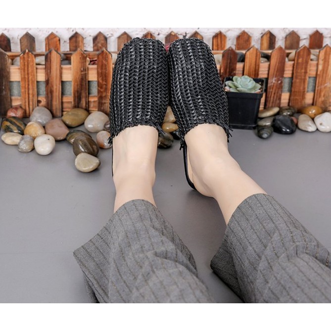 FREESHIP 99K TOÀN QUỐC_Dép Mules đầu tròn mới 2019 Sunnie Shoes