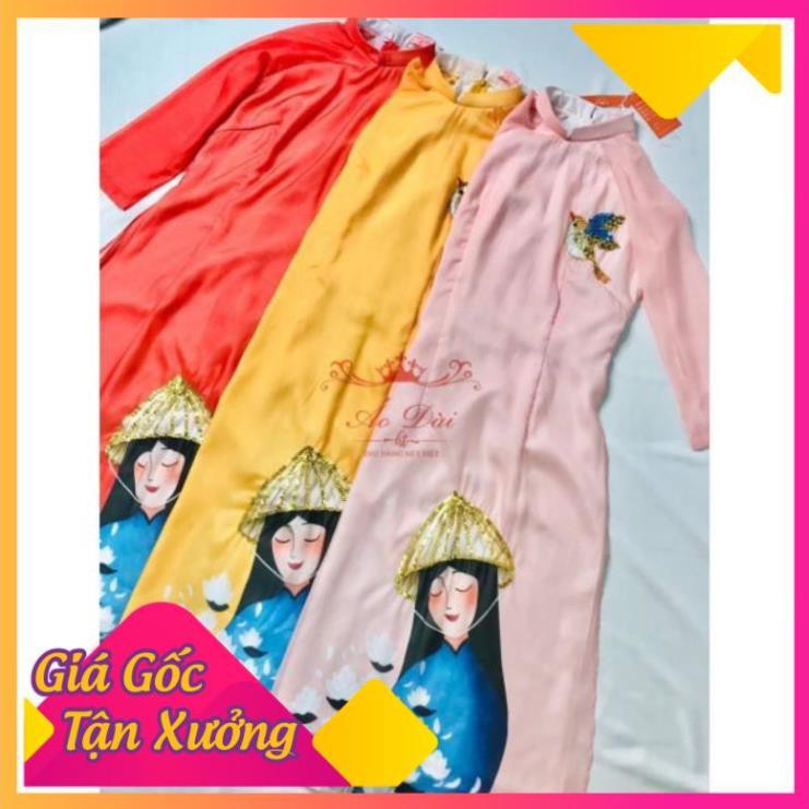 [GÍA TẠI XƯỞNG] ÁO DÀI CÁCH TÂN CÔ GÁI NÓN NHẸ NHÀNG - 100% ẢNH THẬT DO SHOP TỰ CHỤP - THE BELEIVING