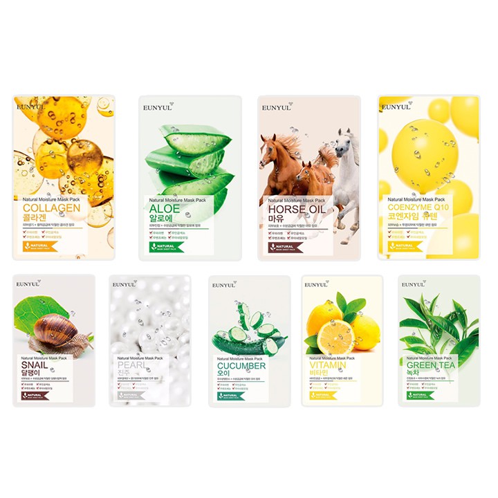 [Nội địa Hàn] Mặt nạ cấp ẩm Mask Eunyul Natural Moisture Mask Pack ( 7 loại - như hình)
