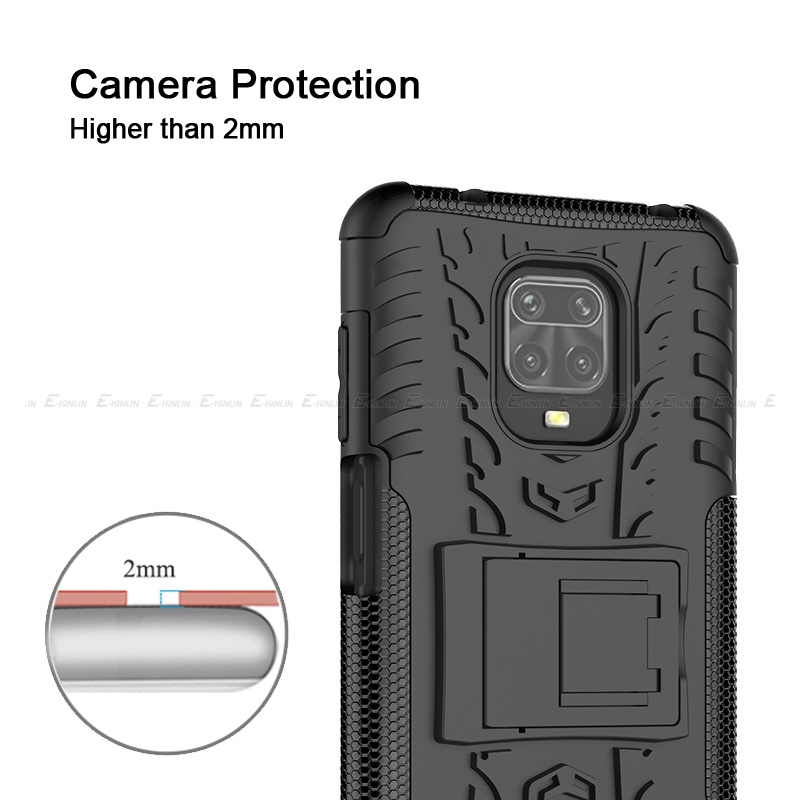 Ốp Điện Thoại Silicon Chống Sốc Có Giá Đỡ Cho Redmi Note 11 11S 11T 10S 10T Pro Plus