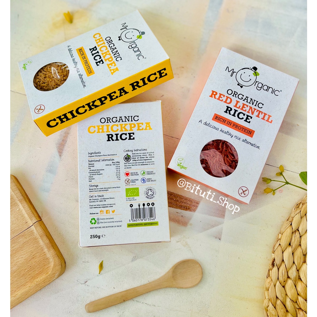 Gạo hữu cơ dinh dưỡng Mr. Organic UK cho bé ăn dặm - Bituti Shop