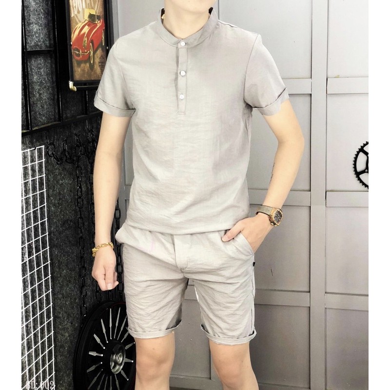 1 Bộ quần áo đũi cộc nam chất thái dày mặc nhẹ như không co giãn ,phù hợp đi làm đi chơi ,đi biển đội nhóm