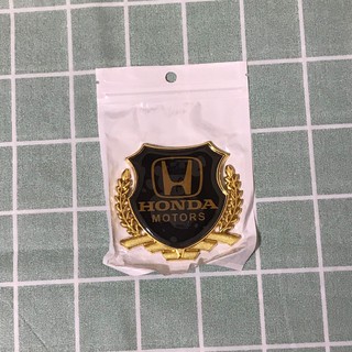 Logo Dán Xe Máy Ô Tô Bông Lúa Các Hãng Trang Trí [ Viền Vàng ]