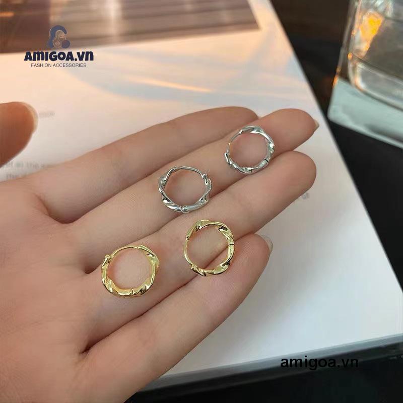 ✨✨Khuyên tai dạng vòng xoắn đơn giản phong cách retro Hàn Quốc thời trang cho nữ