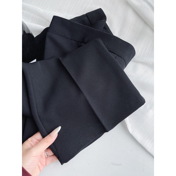 BÁN SỈ QUẦN ỐNG LOE MÀU ĐEN - mẫu mới cạp cao