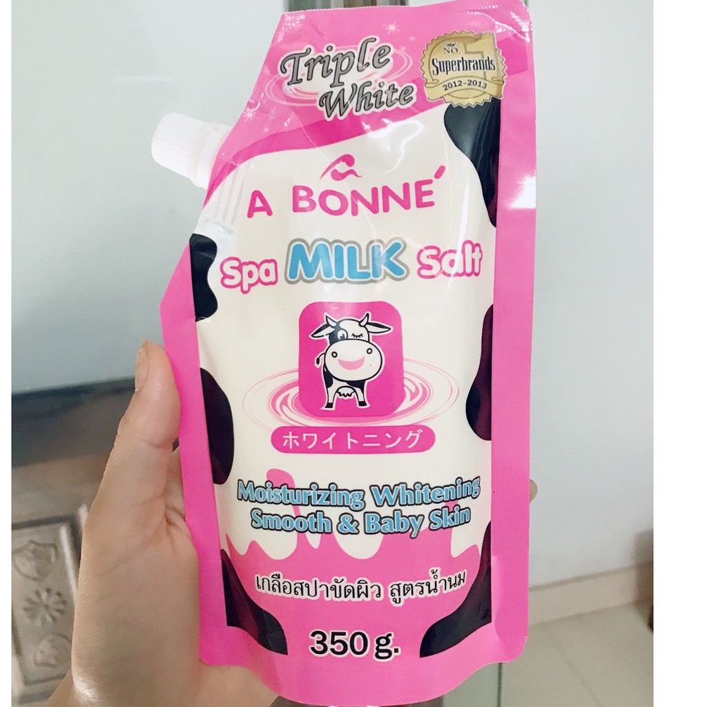 Tẩy Tế Bào Chết Muối Bò A Bonne Spa Milk Salt Thái Lan 350g | BigBuy360 - bigbuy360.vn