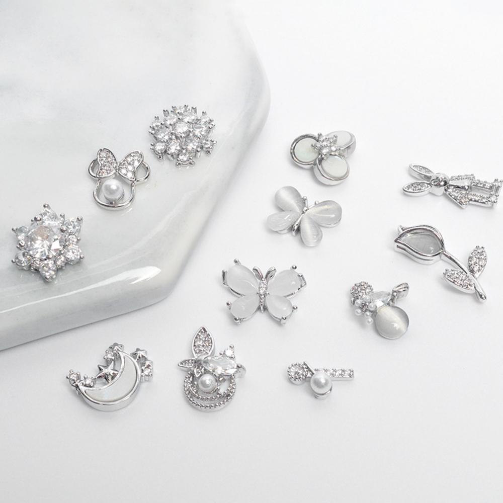 Hộp Phụ Kiện Trang Trí Móng Tay 3D Bằng Hợp Kim Xinh Xắn