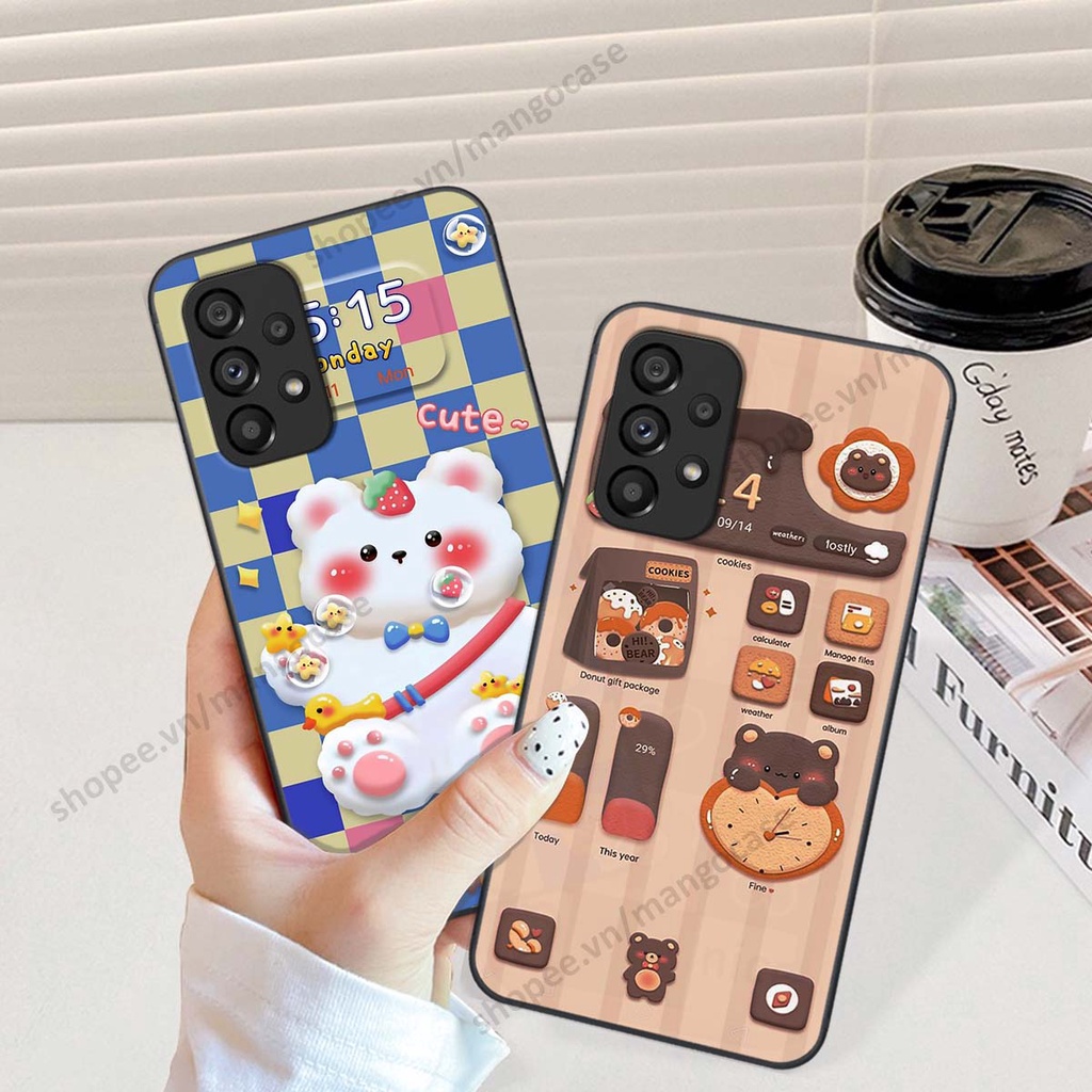 Ốp lưng Samsung A53 / A73 hình gấu, thỏ, đồng hồ cute dễ thương